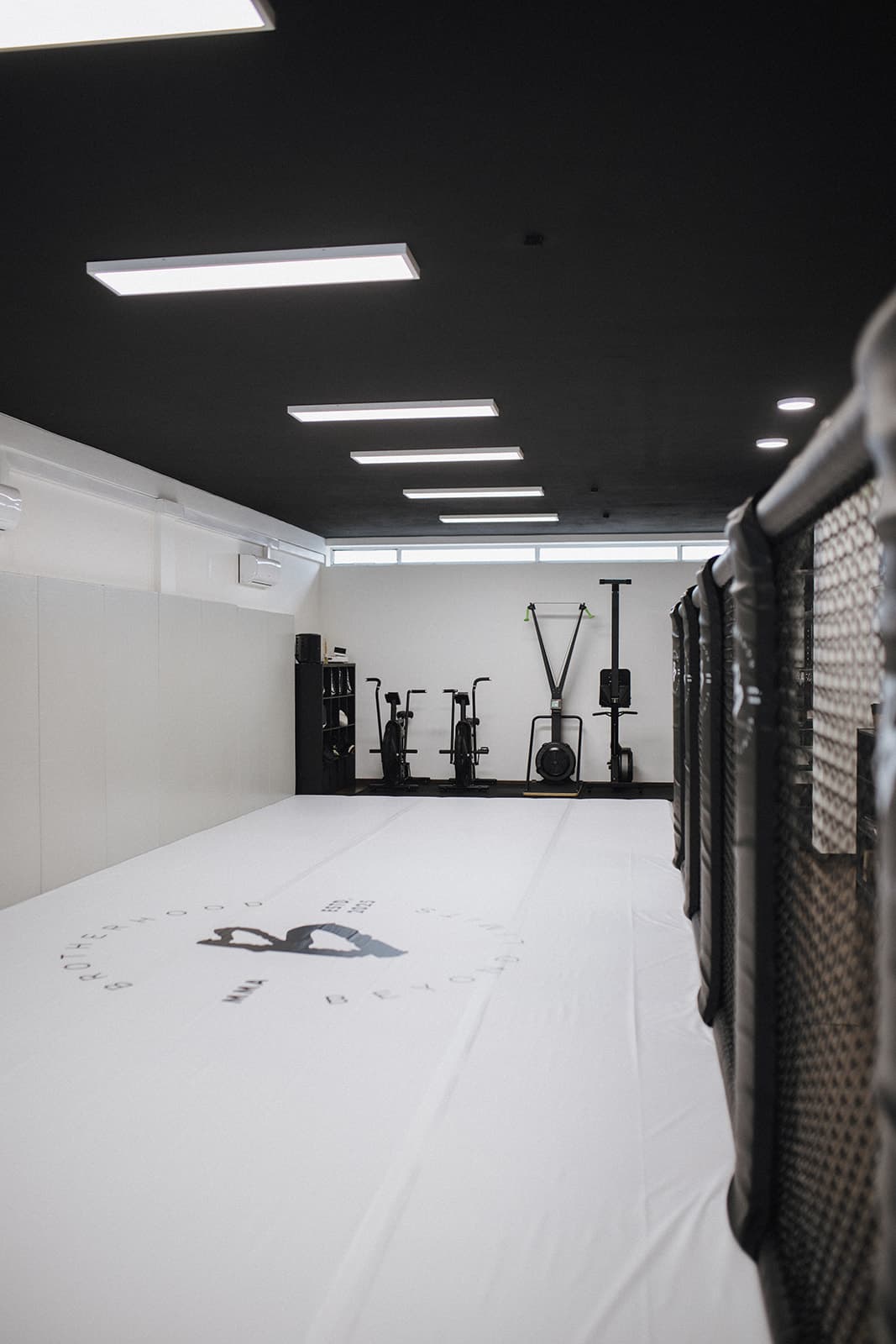 Tatami de competição com logo Brotherhood